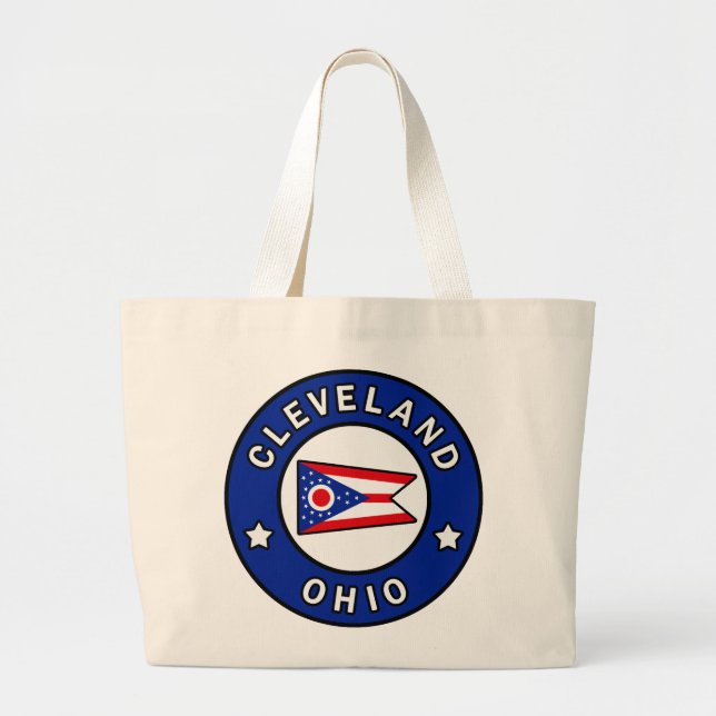 Cleveland Ohio Jumbo Stoffbeutel (Vorne)
