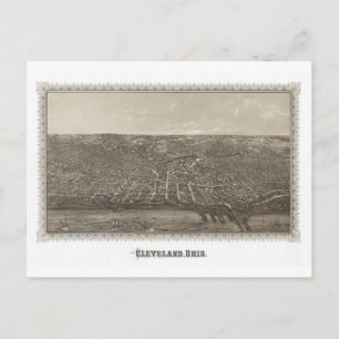 Cleveland, Ohio-Karte Postkarte