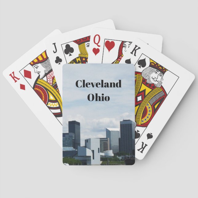 CLEVELAND OHIO Klassische Spielkarten (Rückseite)