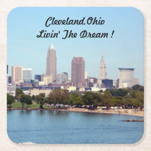 Cleveland, Ohio Lake View Paper Untersetzer