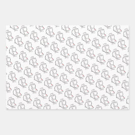 Cleveland Ohio Liebe Geschenkpapier Set