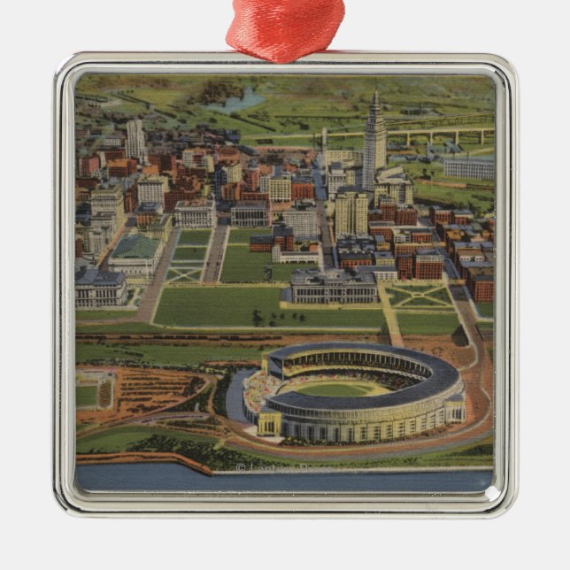 Cleveland, Ohio - Municipal Silbernes Ornament (Vorne)