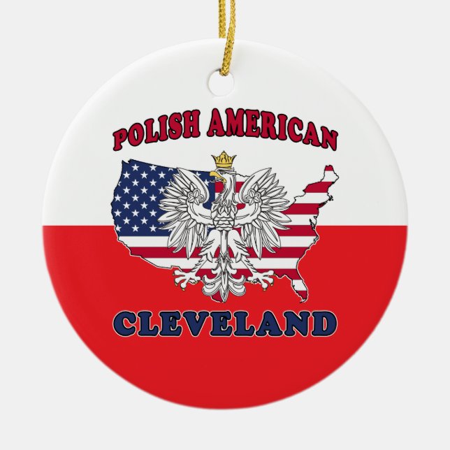 Cleveland Ohio Polish Keramik Ornament (Vorne)