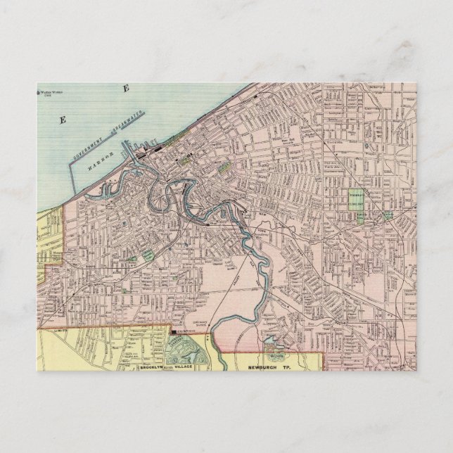 Cleveland, Ohio Postkarte (Vorderseite)