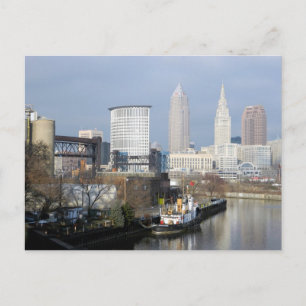 Cleveland, Ohio River View Postcard Postkarte