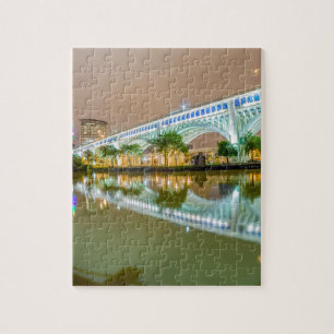 Cleveland Ohio sity Skyline des Stadtzentrums Puzzle