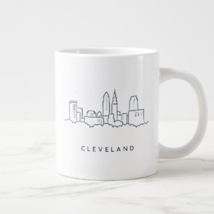 Cleveland Ohio Skyline Jumbo-Tasse