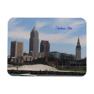 Cleveland, Ohio Skyline Kühlschrankmagnet Magnet