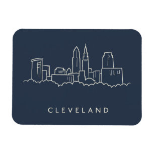 Cleveland Ohio Skyline Magnet