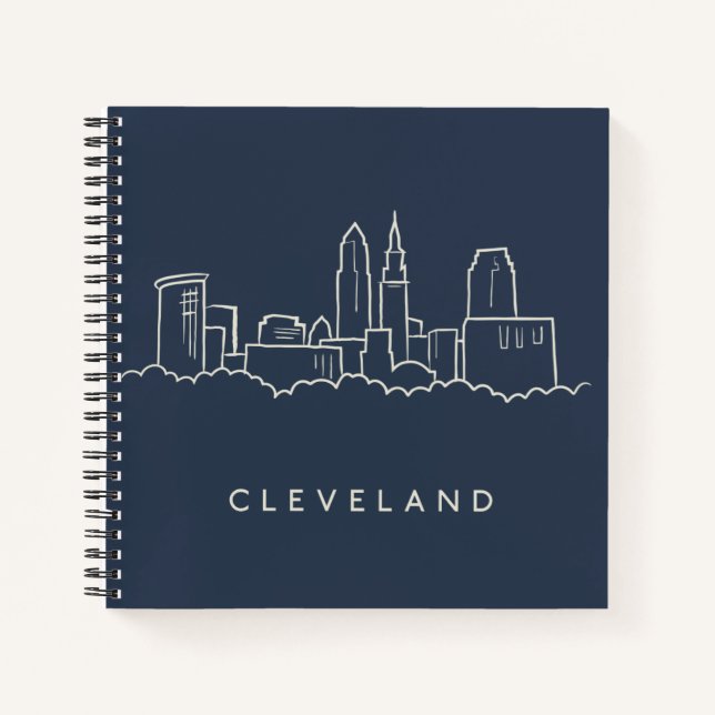 Cleveland Ohio Skyline Notizbuch (Vorderseite)