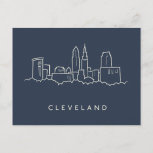 Cleveland Ohio Skyline Postkarte