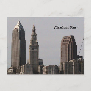 Cleveland Ohio Skyline Postkarte