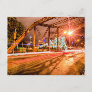 cleveland ohio skyline postkarte