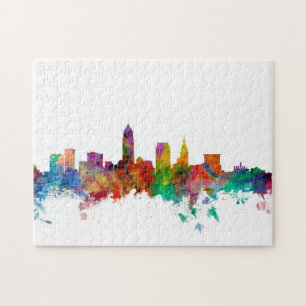 Cleveland Ohio Skyline Puzzle