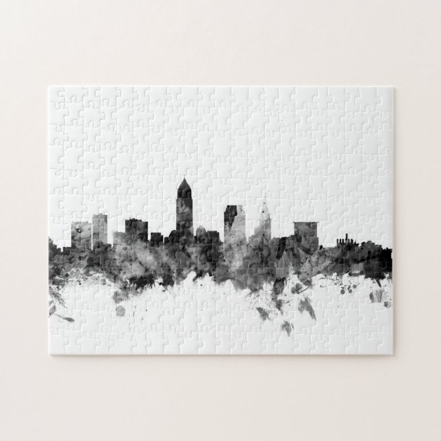 Cleveland Ohio Skyline Puzzle (Horizontal)