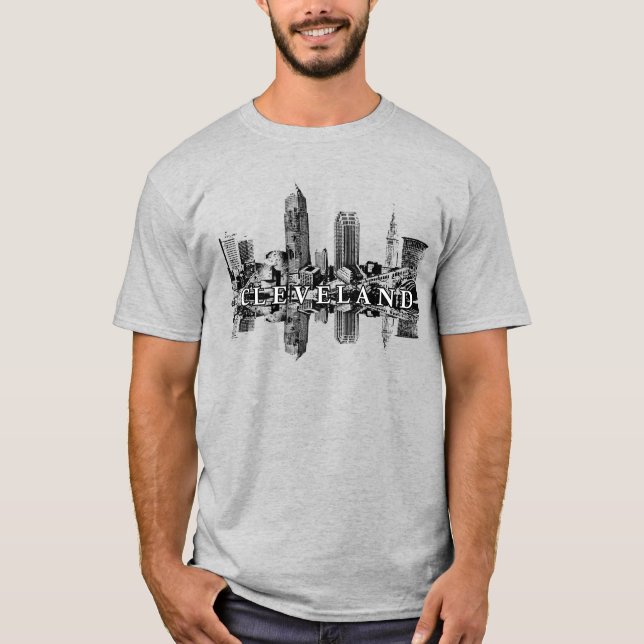 Cleveland, Ohio skyline T-Shirt (Vorderseite)
