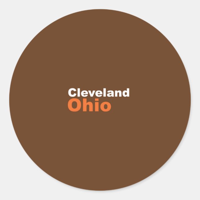Cleveland, Ohio Sticker (Vorderseite)