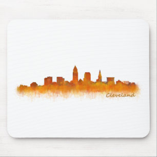 cleveland Ohio USA Skyline City v02 Mousepad