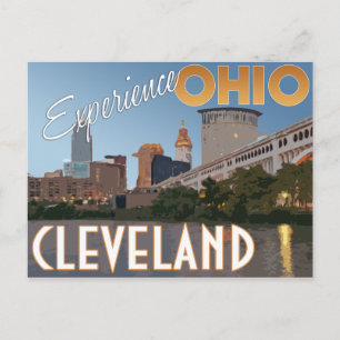Cleveland Ohio Vintage Reise Postkarte