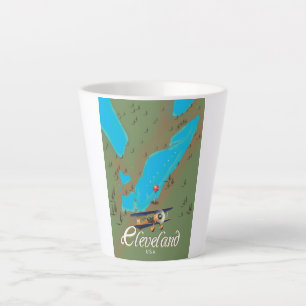 Cleveland, Ohio vintage Travel Poster Print Art Milchtasse