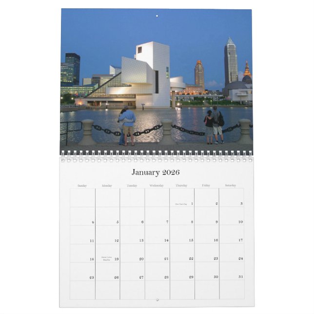 Cleveland Ohio Yeendar Kalender (Jan 2026)