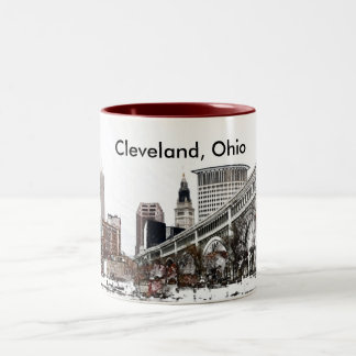 Cleveland, Ohio Zweifarbige Tasse
