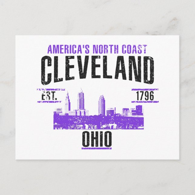 Cleveland Postkarte (Vorderseite)
