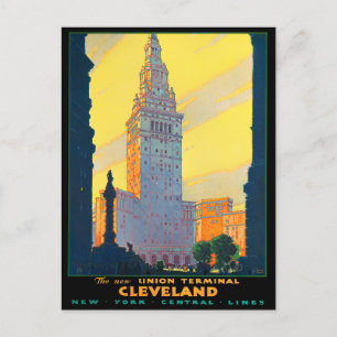 Cleveland-Reise-Postkarte im Vintage-Stil Postkarte