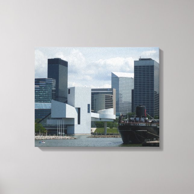 CLEVELAND ROCK AND ROLLE HALL Leinwand (Vorderseite)