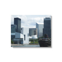 CLEVELAND ROCK AND ROLLE HALL Leinwand