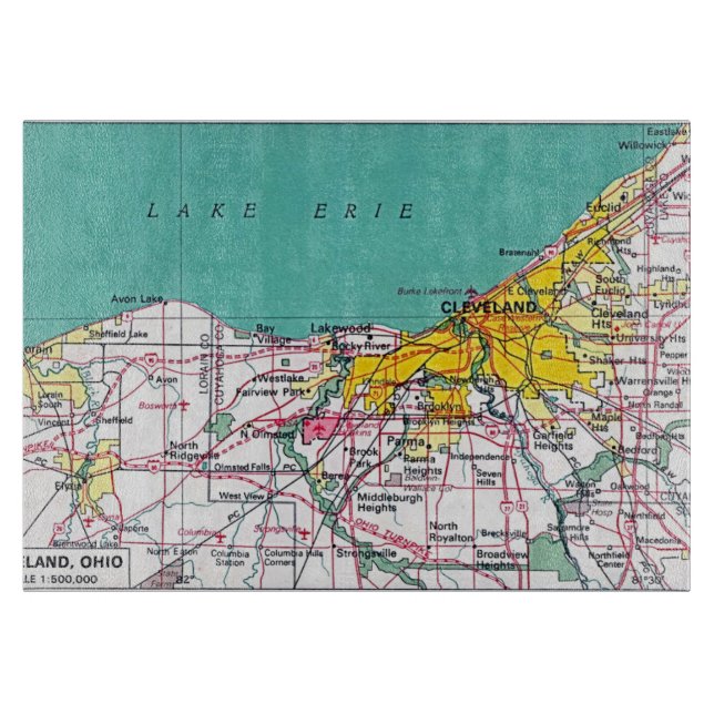 Cleveland Schneidebrett (Vorderseite)