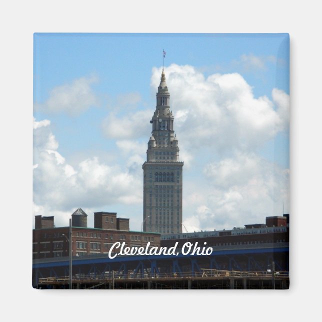 Cleveland Sehenswürdigkeit Tower Magnet (Vorne)