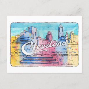 Cleveland Sign North Coast Harbor Postcard Postkarte