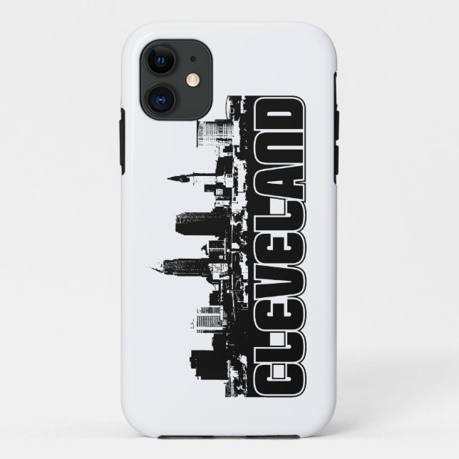 Cleveland-Skyline Case-Mate iPhone Hülle (Rückseite)
