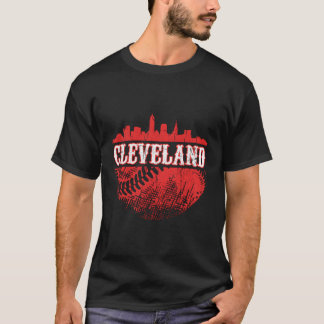 Cleveland Skyline City Baseball trifft auf Gameday T-Shirt