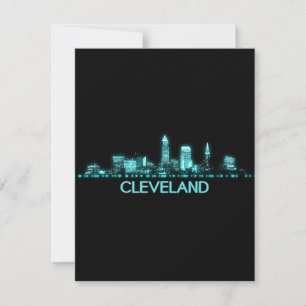 Cleveland Skyline Dankeskarte