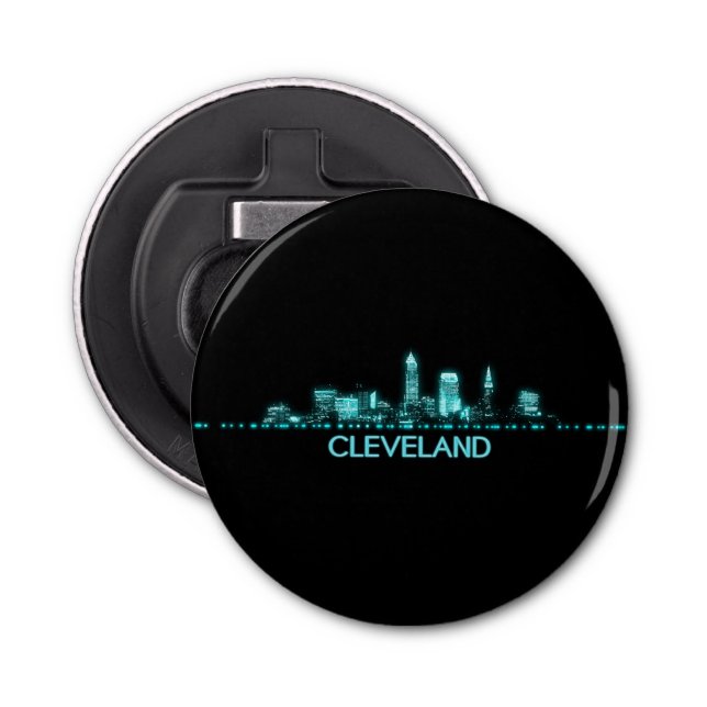 Cleveland Skyline Flaschenöffner (Vorderseite)