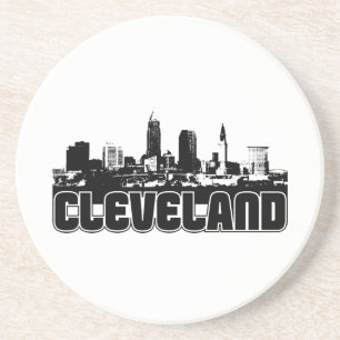Cleveland-Skyline Getränkeuntersetzer
