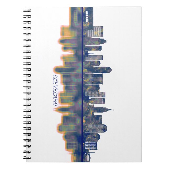 Cleveland Skyline Notizblock (Vorderseite)