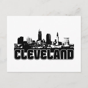 Cleveland Skyline Postkarte