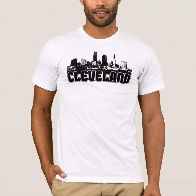 Cleveland-Skyline T-Shirt (Vorderseite)