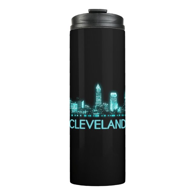 Cleveland Skyline Thermosbecher (Vorderseite)