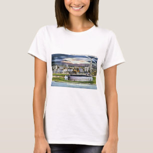 Cleveland Stadium Skyline bei Dämmerung, Cleveland T-Shirt