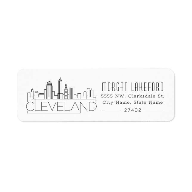 Cleveland Stylized Skyline | (Vorne)