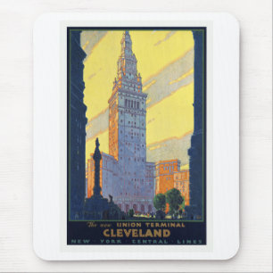 Cleveland The New Union Terminal Vintage Mousepad