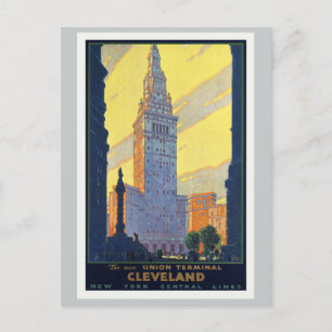Cleveland The New Union Terminal Vintage Postkarte