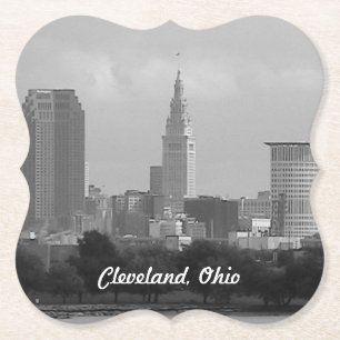 Cleveland Tower BW Untersetzer