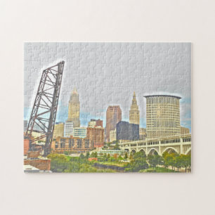 Cleveland True Colors Skyline Puzzle