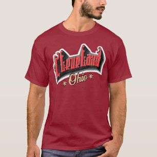 Cleveland Typografie T-Shirt