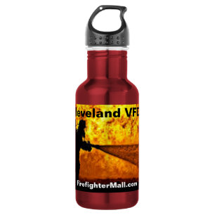 Cleveland VFD Feuerwehrwasserflasche Edelstahlflasche
